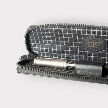 Carbon Fiber Pen Case with 2 holders