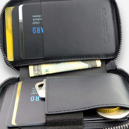 Venture Mini Zip (Black Edge)-cardholder-COLDFIRE