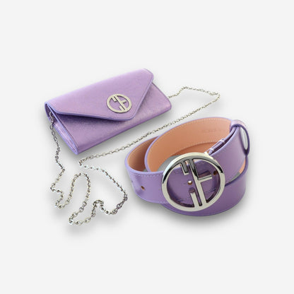 Whisper Set - Lavender-Small handbag and belt-COLDFIRE