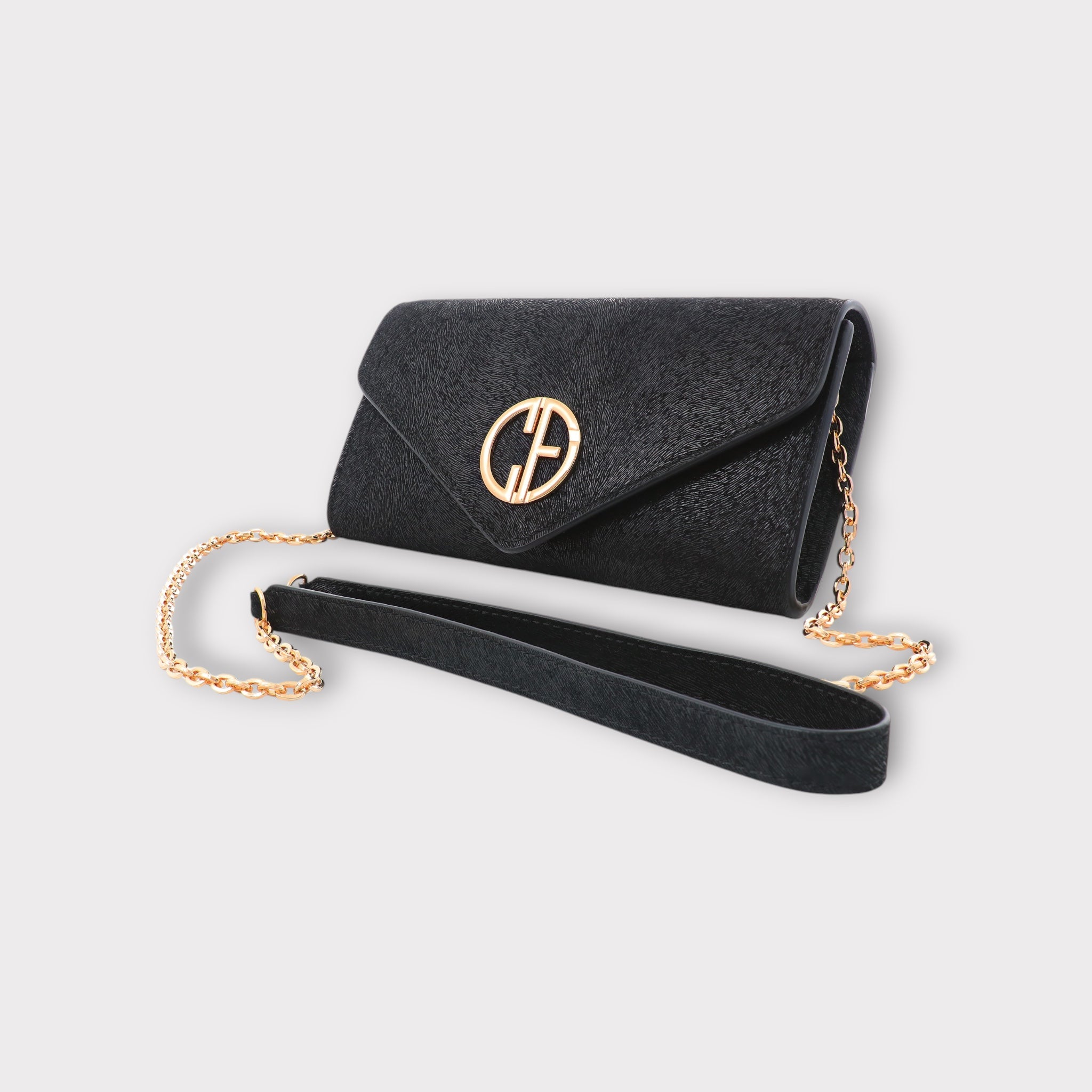 Small handbag - crossbody - Black Pony leather - Gold | COLDFIRE - COLDFIRE