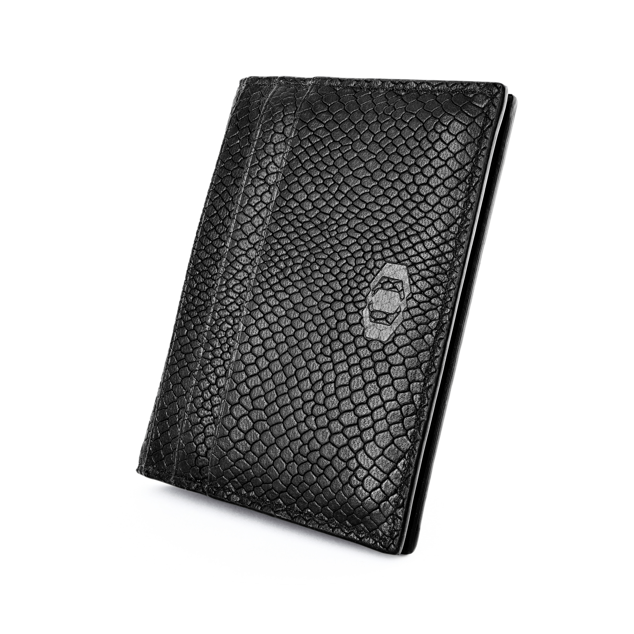 SNAKE EYE - Slim Leather Card Holder 10cc - Black - COLDFIRE