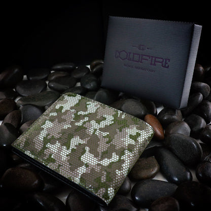 Unisex Wallet 6cc Camo - Peridot | COLDFIRE - COLDFIRE