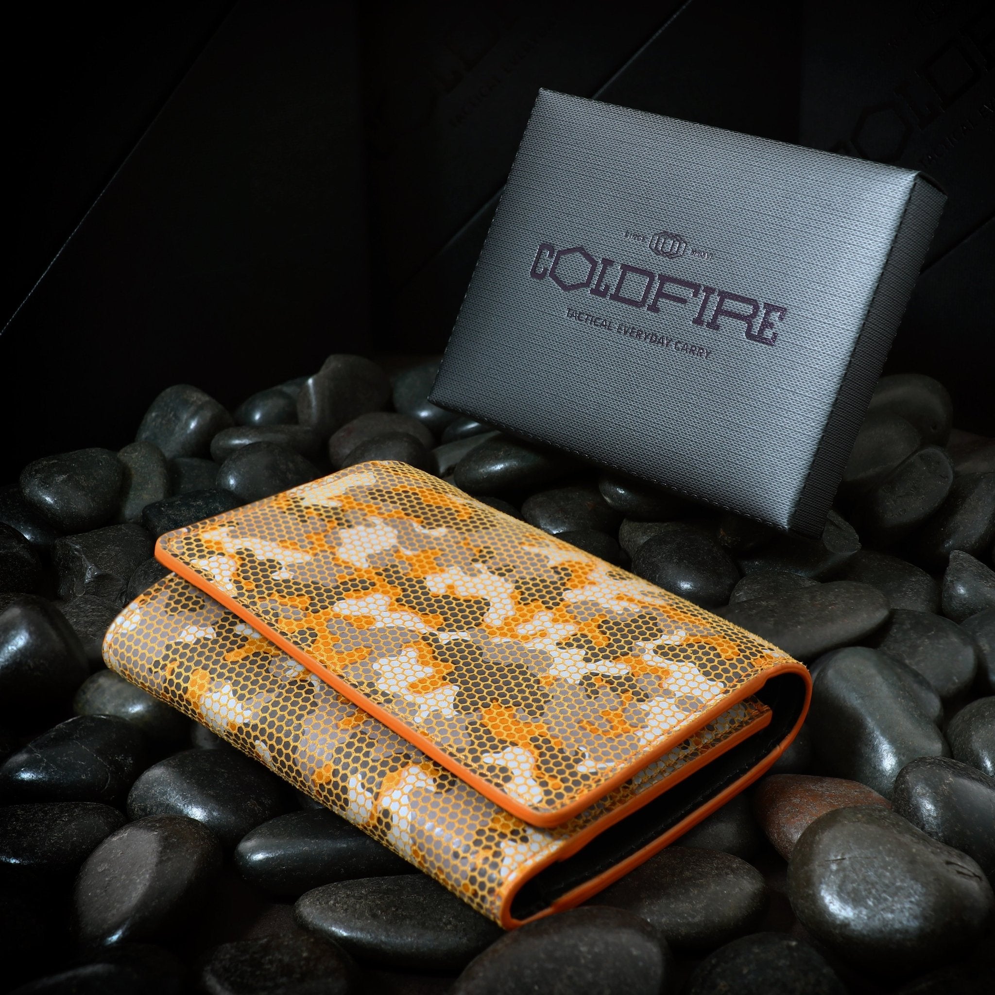 Unisex Wallet 8cc & Zip Pocket - Mandarine Orange | COLDFIRE - COLDFIRE