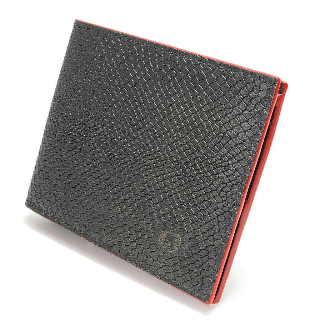 SNAKE EYE - Slim Bifold Wallet 6cc - Red - COLDFIRE